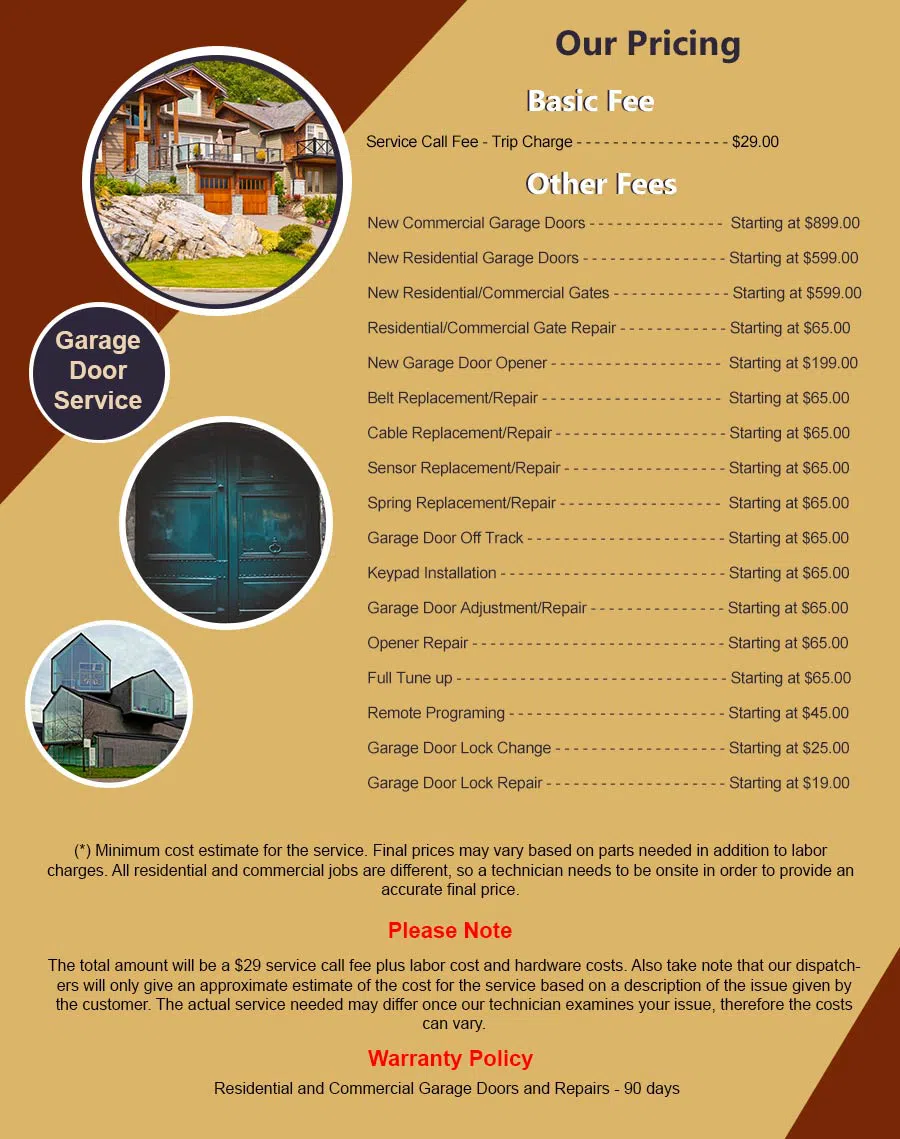 5 Star Garage Door Alexandria, VA 571-306-0156 - pricelist6